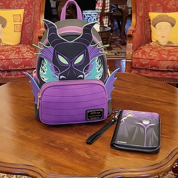 NWOT Maleficent Loungefly Backpack s-l400.jpg main image 4